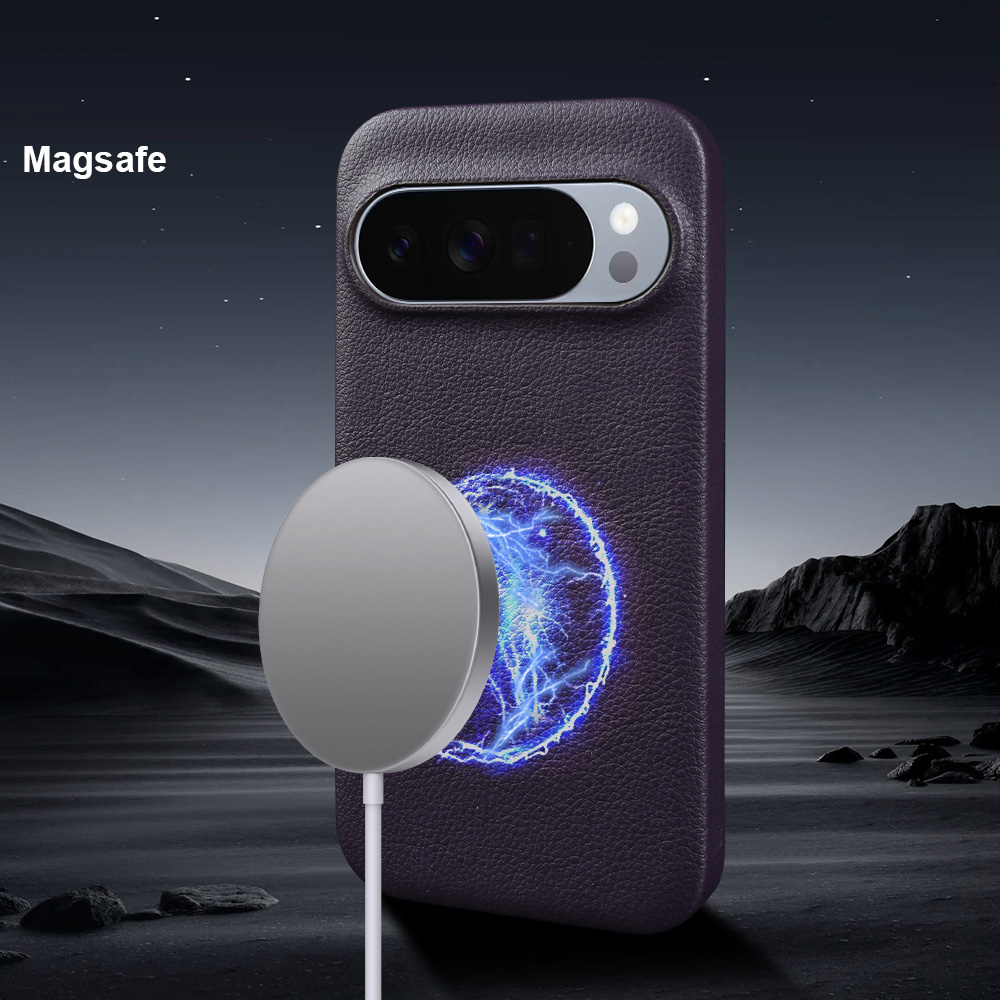 Magnetic Leather Back Cover Ca - đánh giá và giá Google Pixel 8A