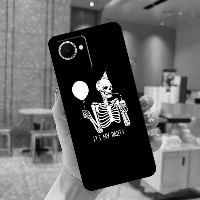 Funny Skeleton Skull Art Case  - đánh giá và giá Realme C67