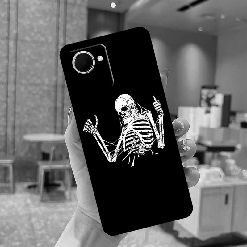Funny Skeleton Skull Art Case  - đánh giá và giá Realme C67