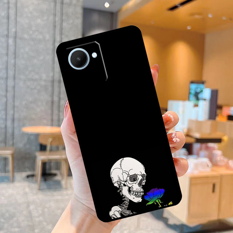 Funny Skeleton Skull Art Case  - đánh giá và giá Realme C67